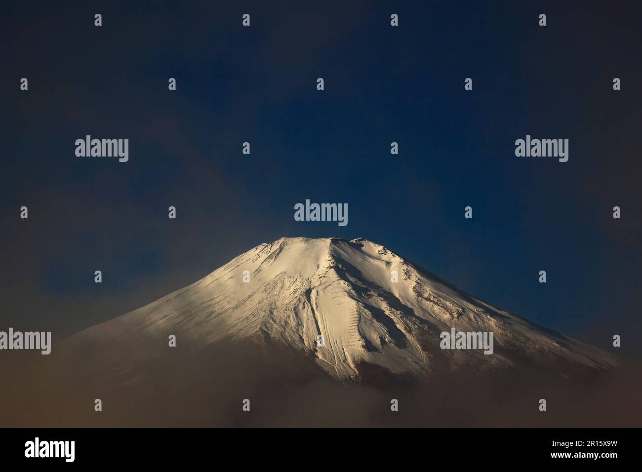 Morgentrübung des Fuji Stockfoto