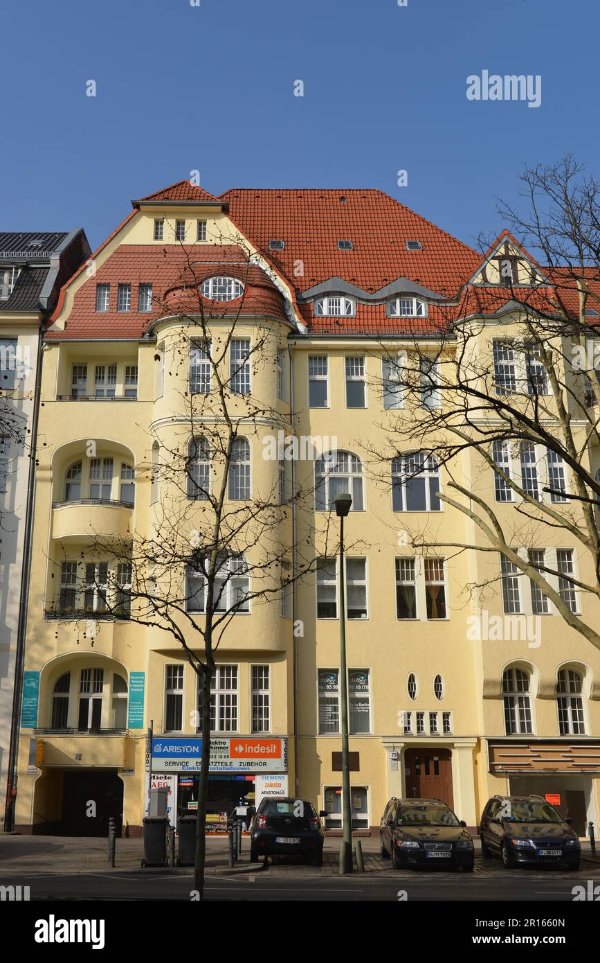 Kurt Tucholsky Residence, Bundesallee 79, Friedenau, Berlin, Deutschland Stockfoto