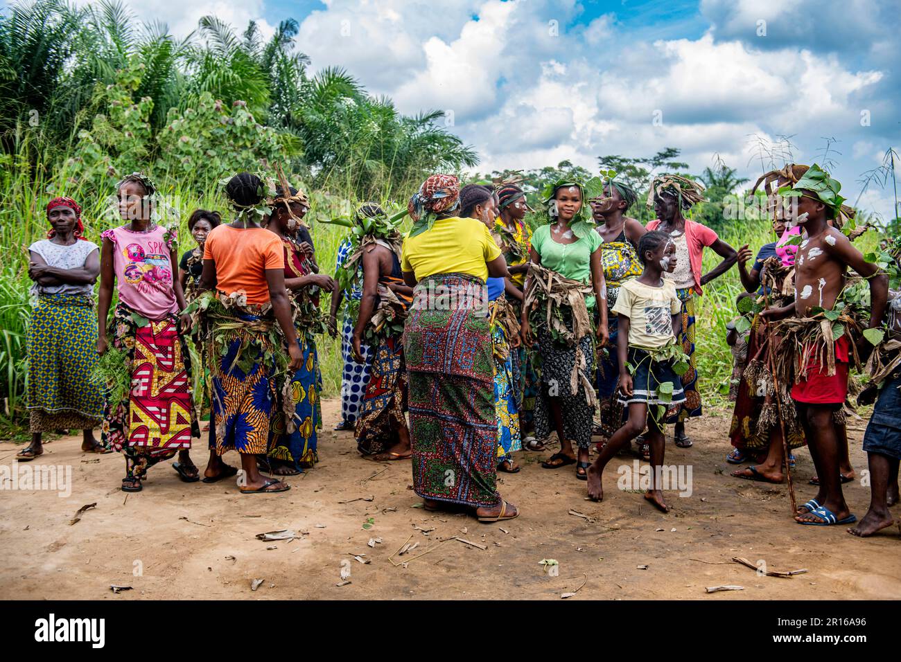 Zwergfrauen, Kisangani, Kongo Stockfoto