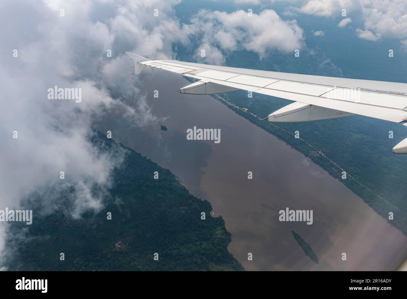 Luftlinie des Kongo, Kisangani, Kongo Stockfoto