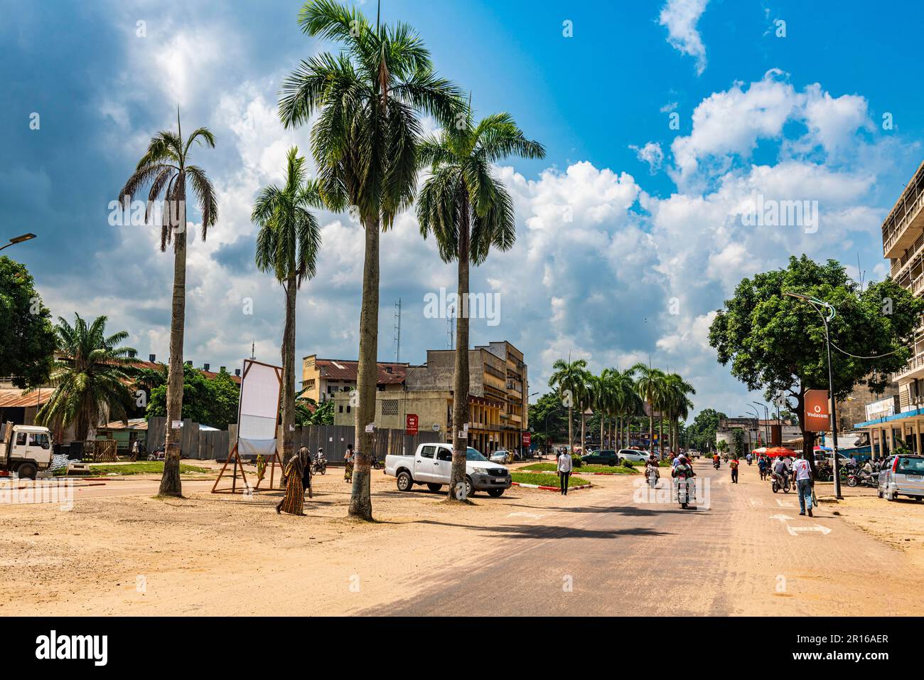 Kolonialzentrum, Kisangani, DR Kongo Stockfoto