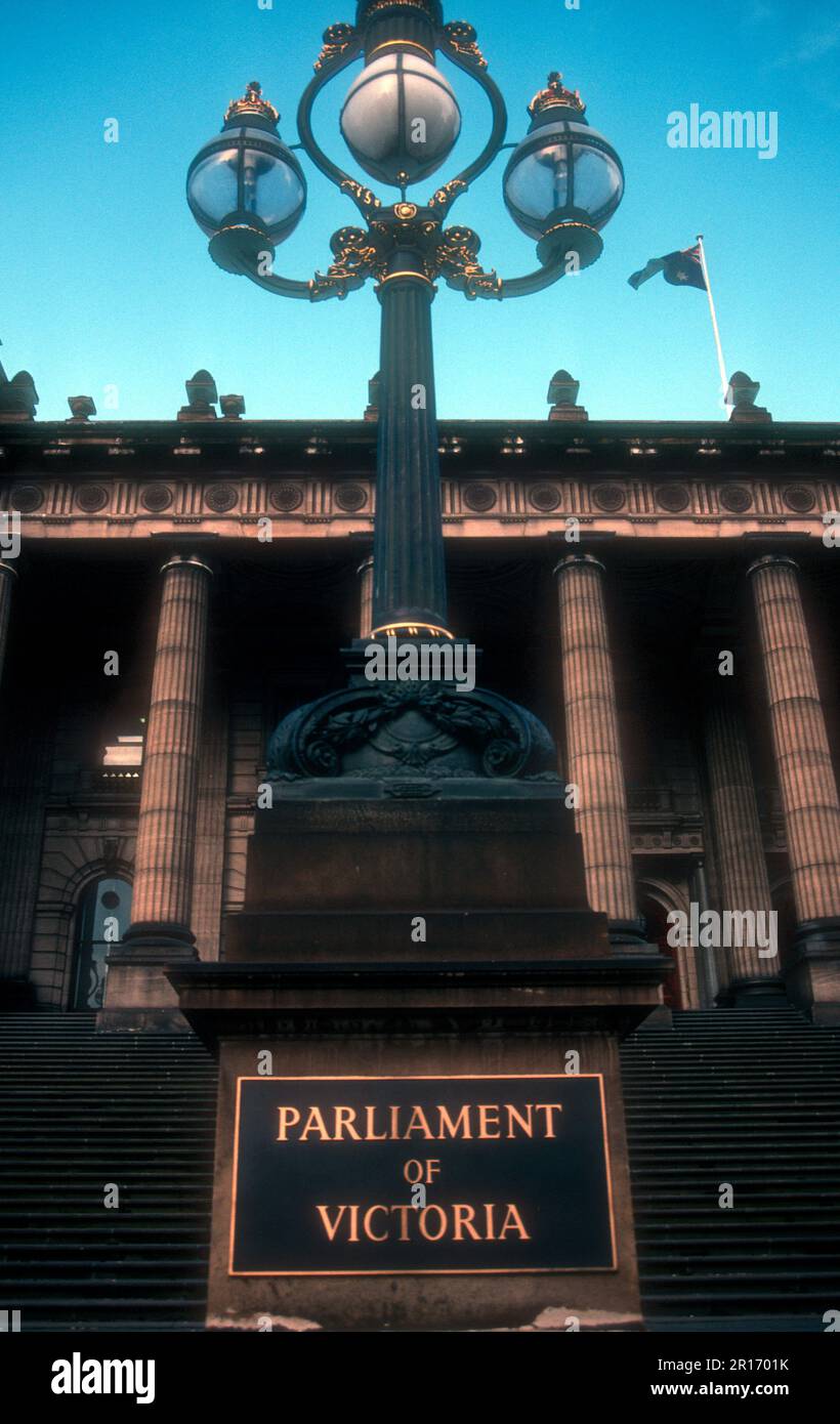 Das staatliche parlament von Victoria Stockfoto