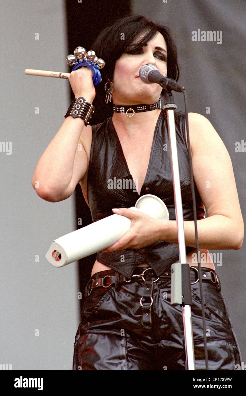 Imola Italien 1999-06-20 : Siouxsie Sioux Sängerin der Kreaturen im Konzert beim Heineken Jammin' Festival 1999 Stockfoto