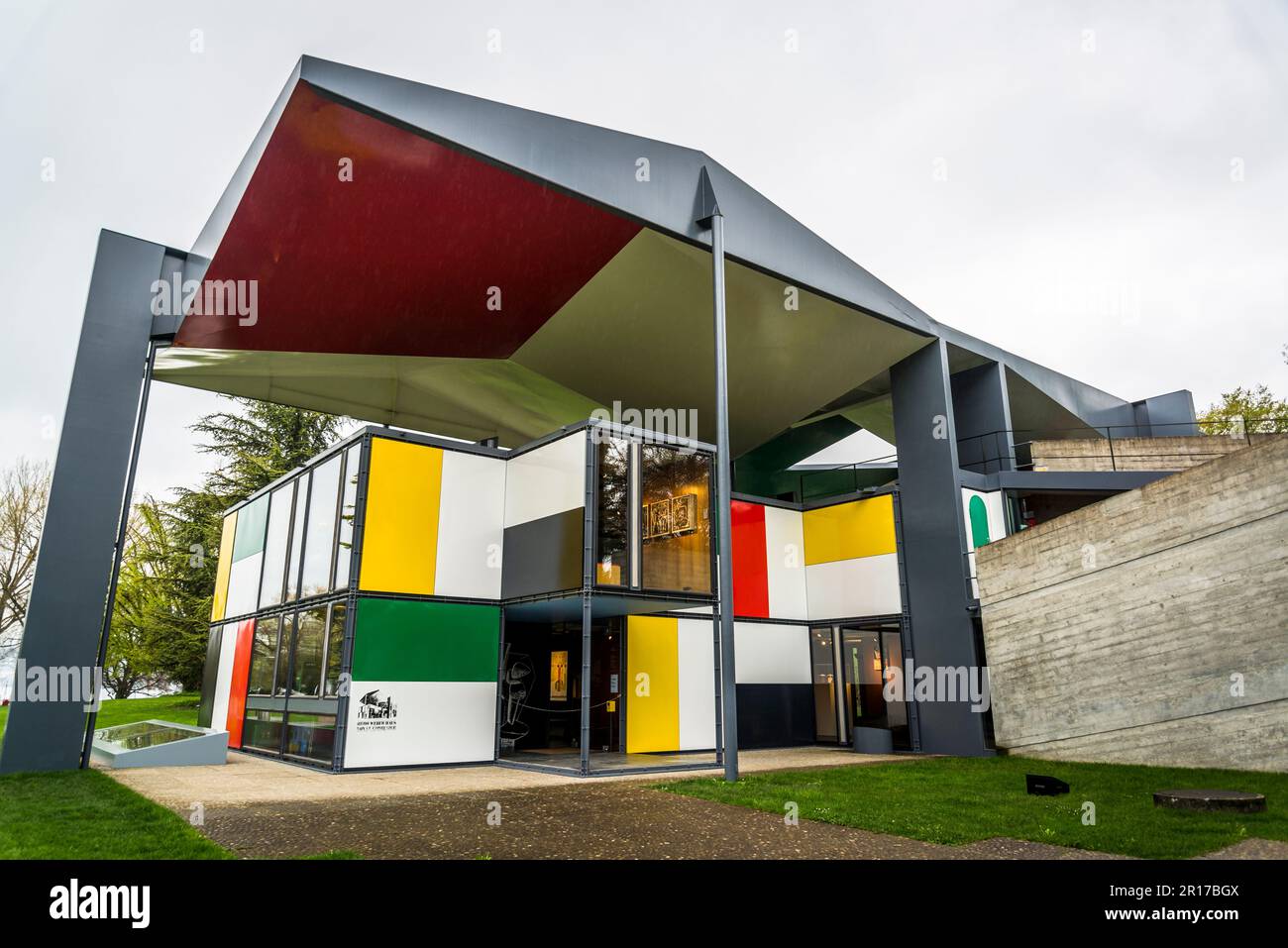 Le Corbusier Pavillon, ein Schweizer Kunstmuseum, das der Arbeit des Schweizer Architekten Le Corbusier gewidmet ist, ist das letzte Gebäude, das von Le Corbusi entworfen wurde Stockfoto
