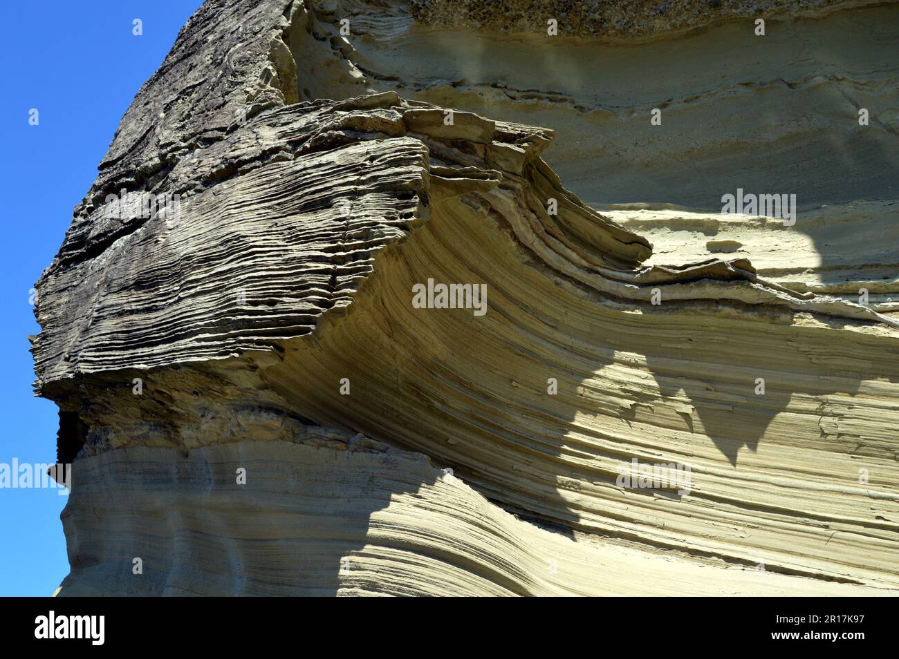 Philippinen: Die Insel Biri vor der Nordwestküste von Samar ist ein Meeresschutzgebiet. Einige der fantastisch erodierten Felsformationen. Stockfoto