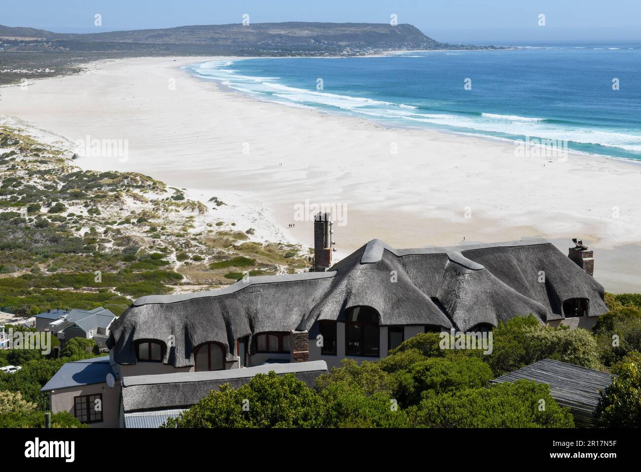 Strandlandschaft in Chapman's Bay in Südafrika Stockfoto