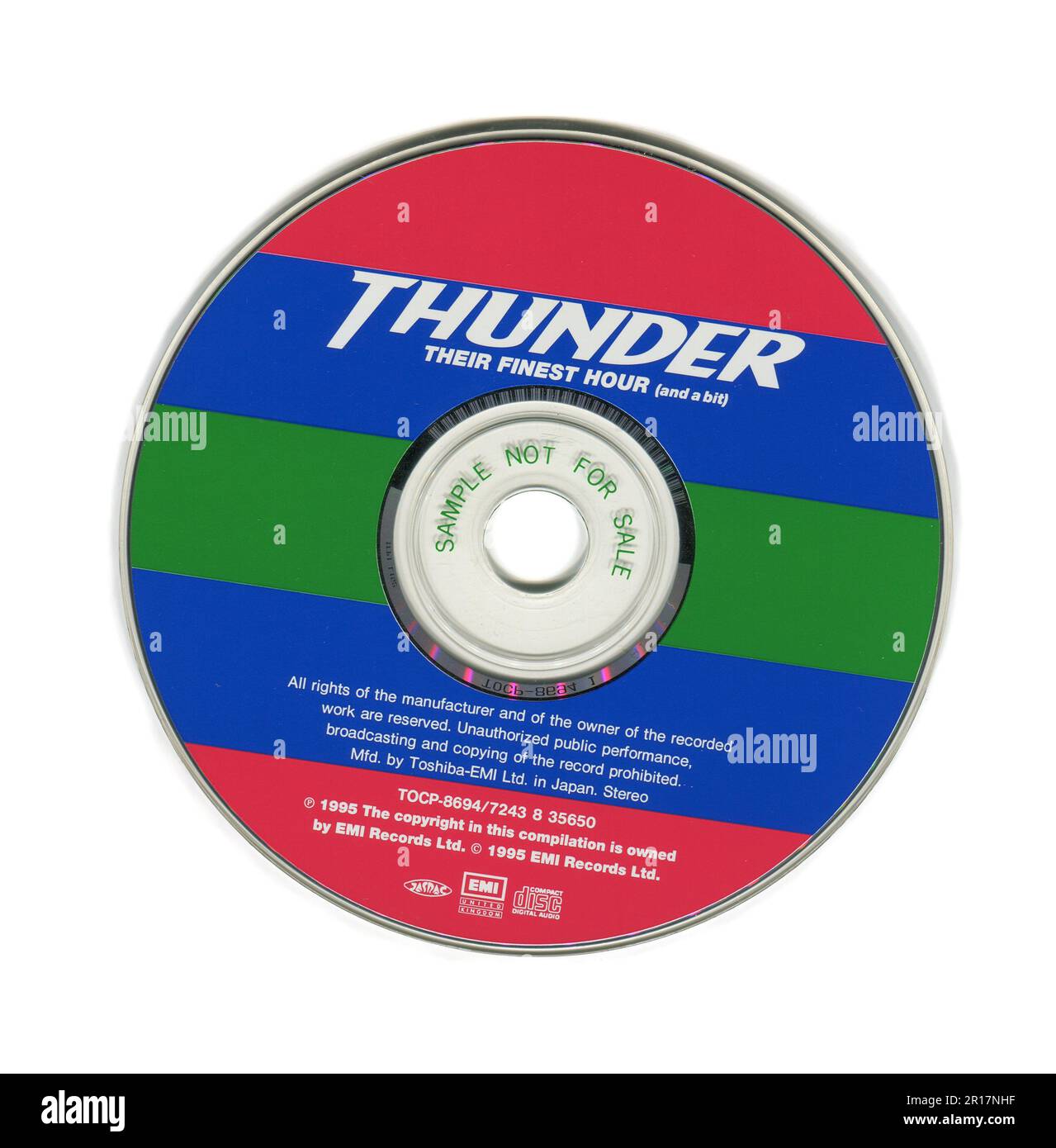 CD: Thunder - das Beste von Thunder - ihre beste Stunde (und Ein bisschen). (TOCP-8694), Aktion, veröffentlicht am 29. November 1995. Stockfoto