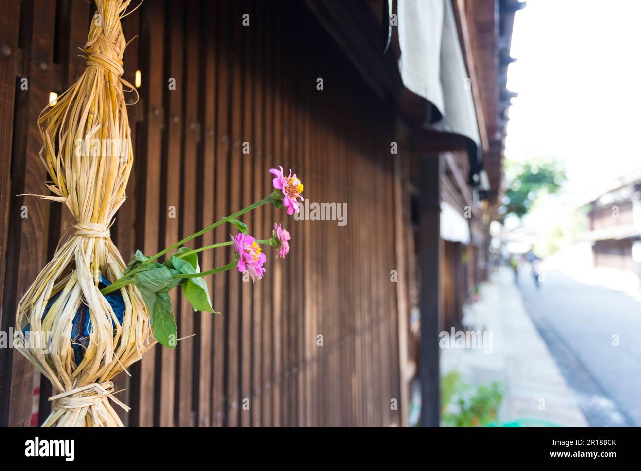 Die Stadt Tsumagojuku Stockfoto