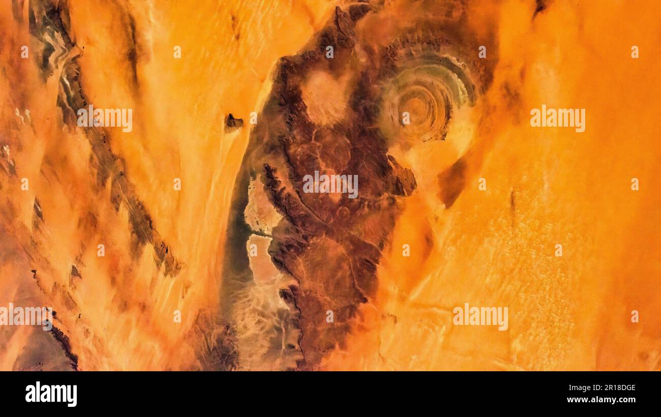 Die Schönheit des Planeten Erde. Digitale Optimierung. Elemente der NASA Stockfoto