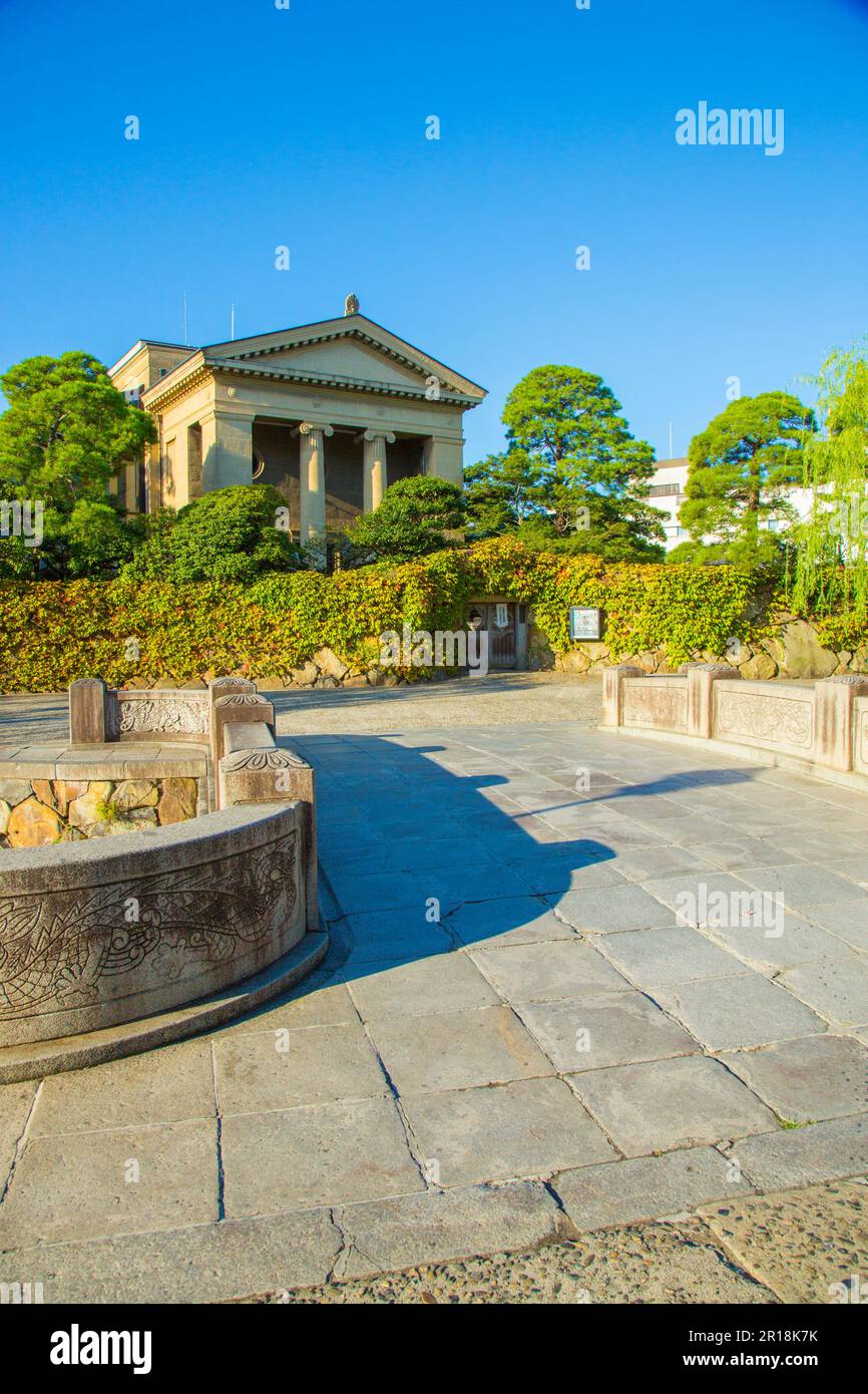 Reihen im Kurashiki-Ästhetik-Bereich Stockfoto