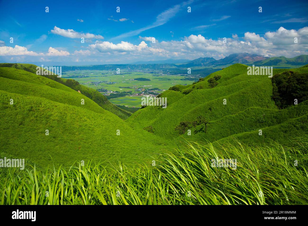 Mt. Aso Stockfoto