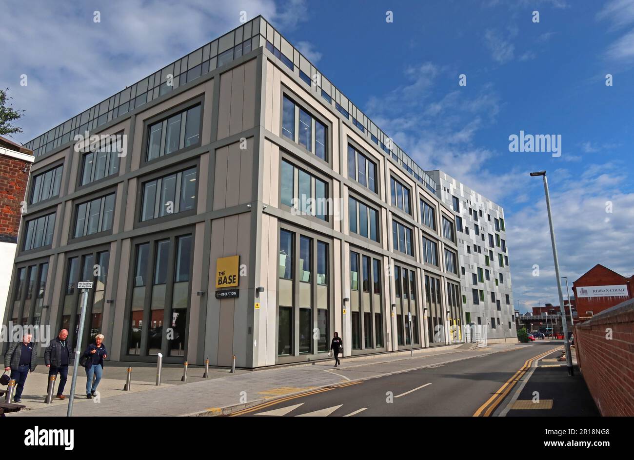 The Base Warrington, Dallam Ln, Warrington, Cheshire, England, UK, WA2 7NG Stockfoto