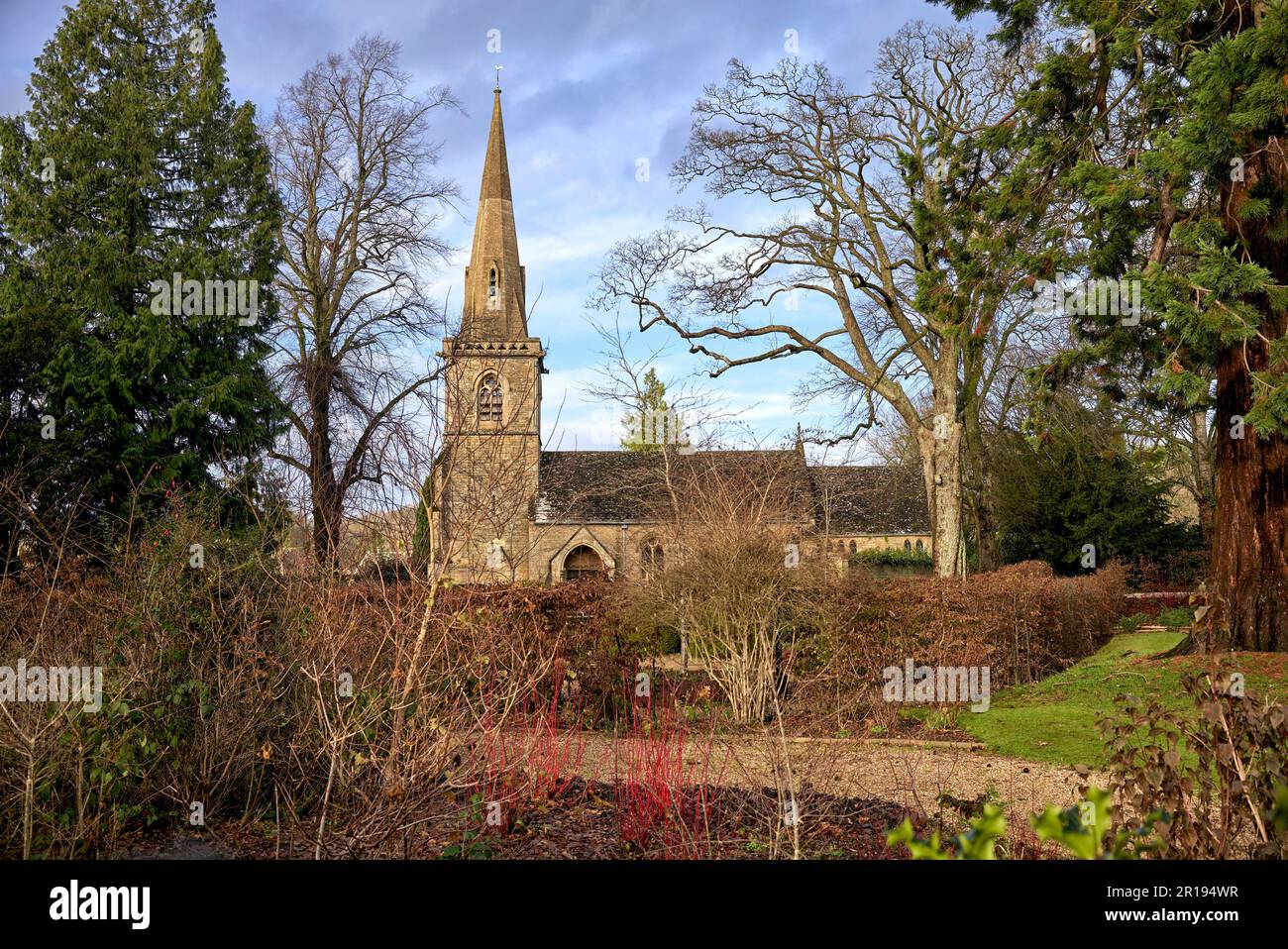 Kirche St. Mary, Lower Slaughter, Cotswolds, Gloucestershire, England, Großbritannien Stockfoto