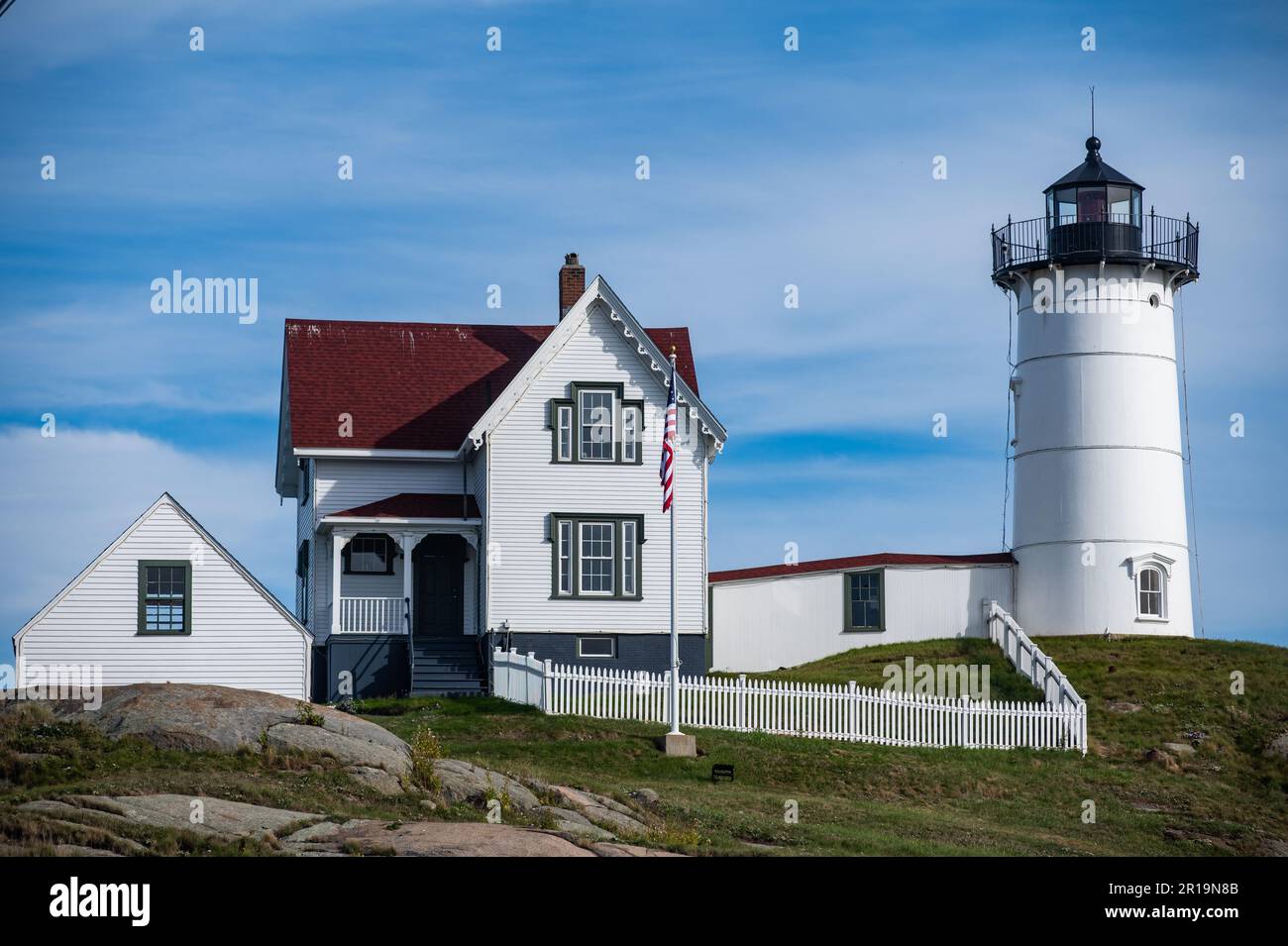 Der Nubble Lighthouse in York, ICH am Freitag, den 30. September 2022. Stockfoto