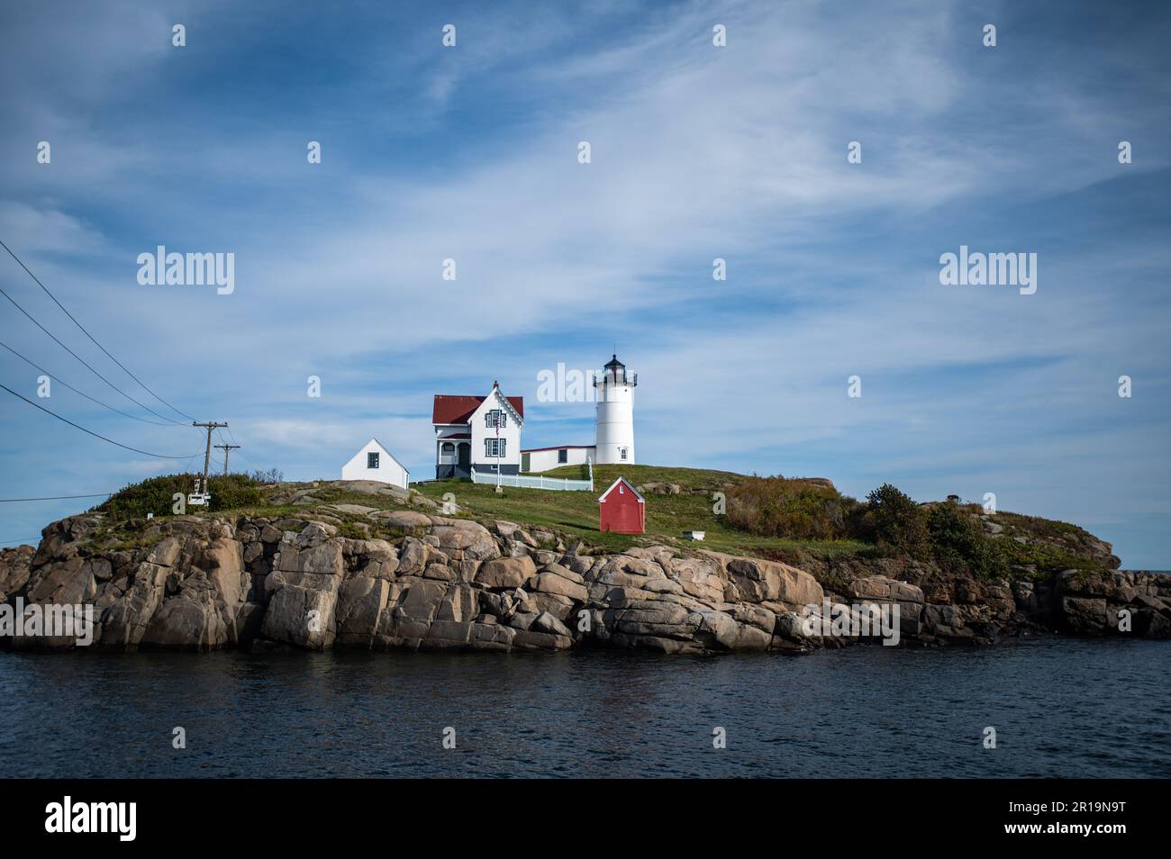 Der Nubble Lighthouse in York, ICH am Freitag, den 30. September 2022. Stockfoto