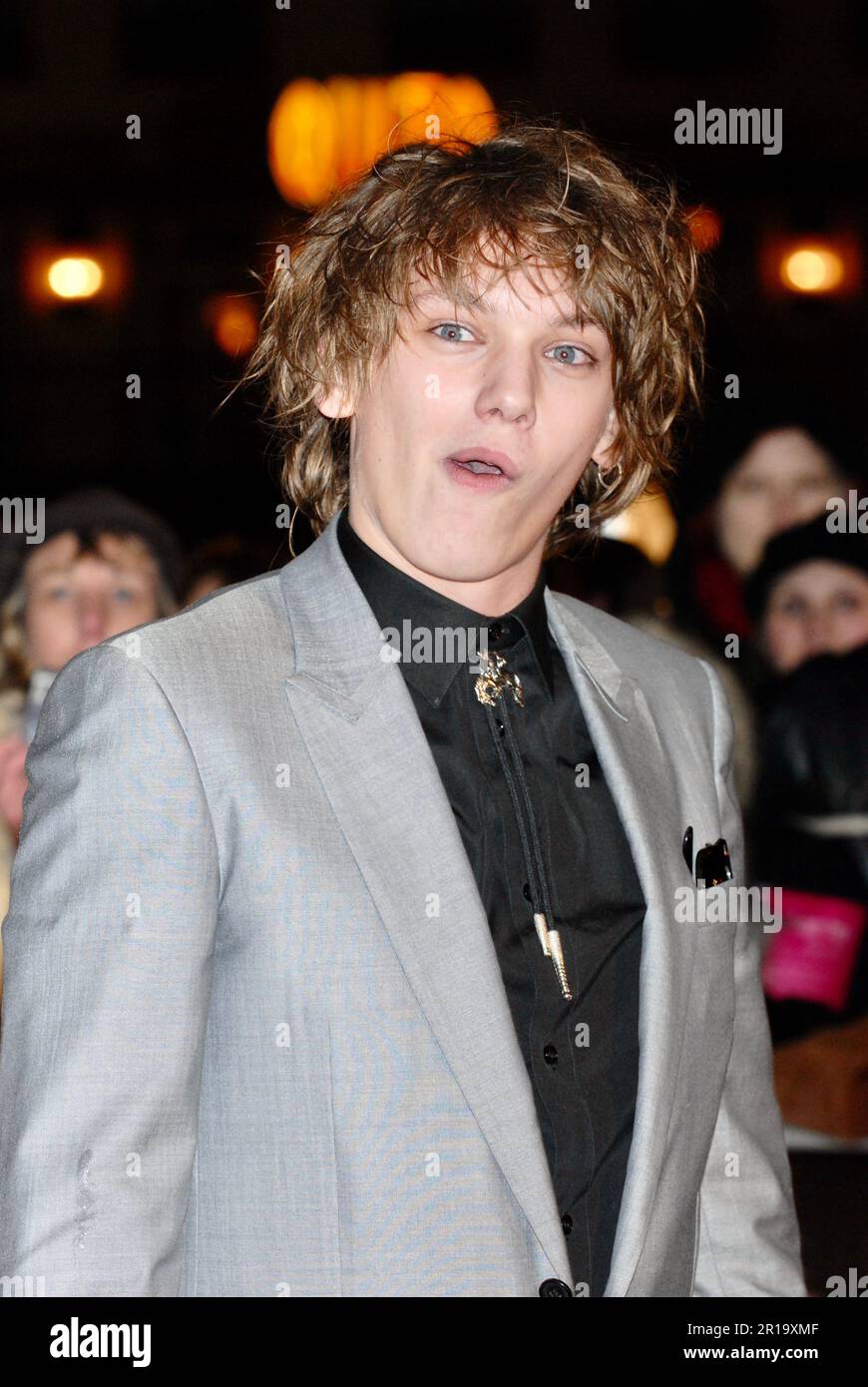 Jamie Campbell Bower, Sweeney Todd Premiere, London, Großbritannien Stockfoto