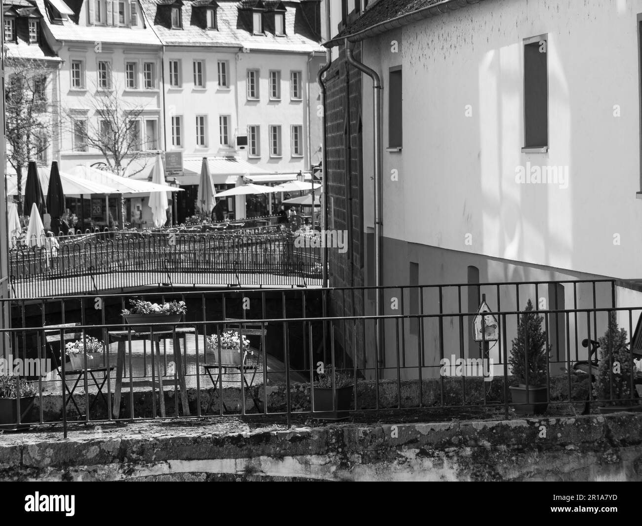 Die Stadt Saarburg am saar in deutschland Stockfoto