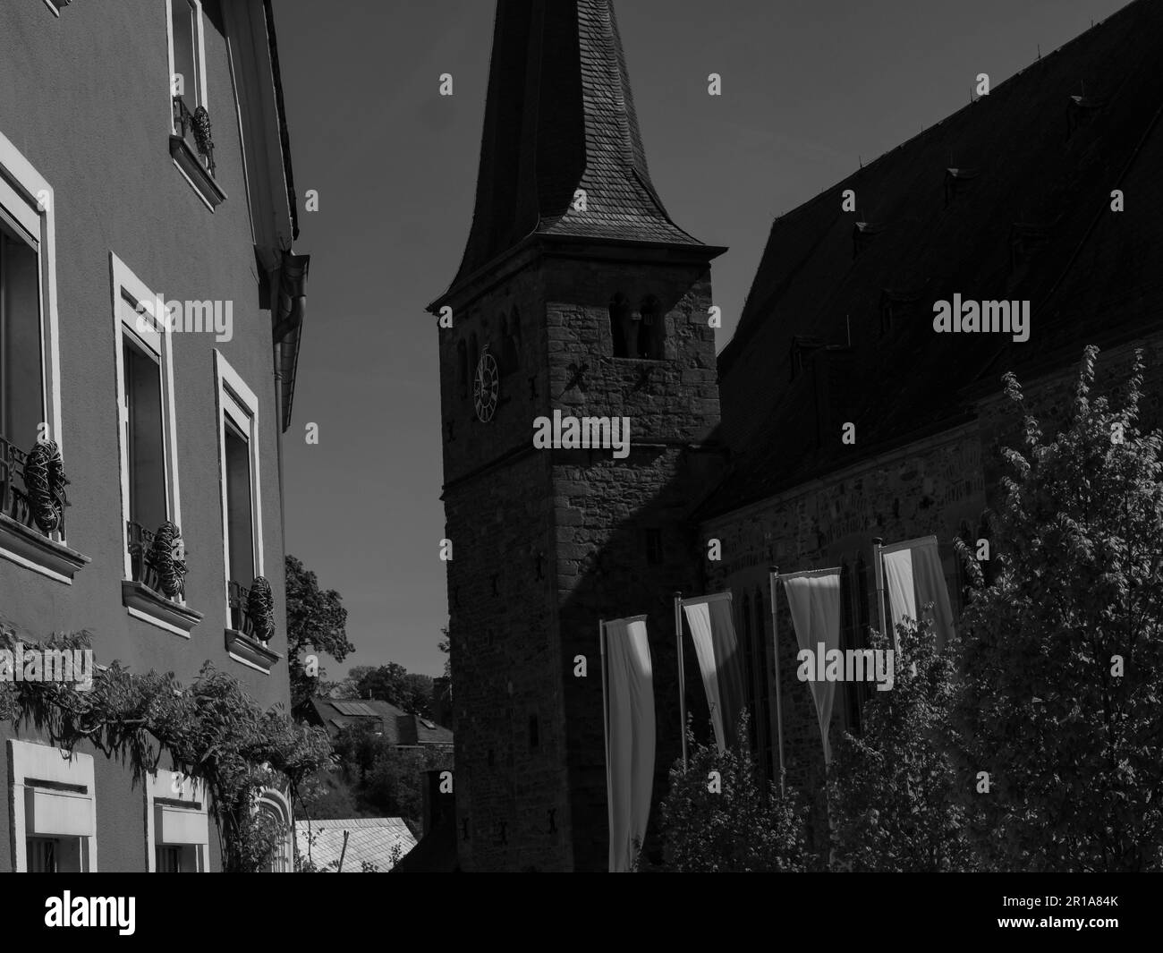 Die Stadt Saarburg am saar in deutschland Stockfoto