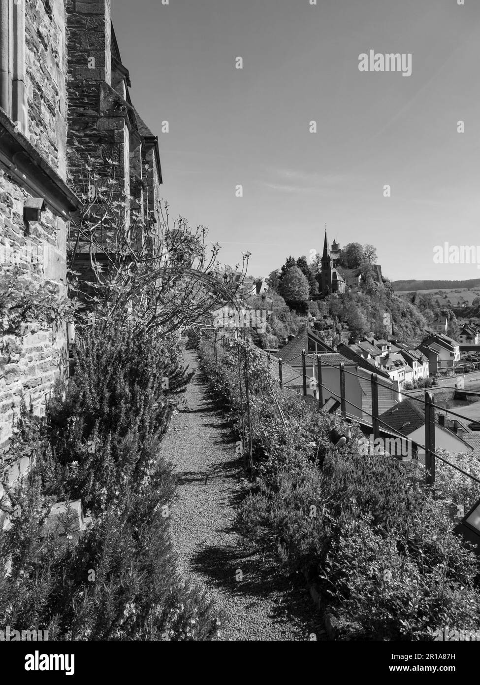 Die Stadt Saarburg am saar in deutschland Stockfoto