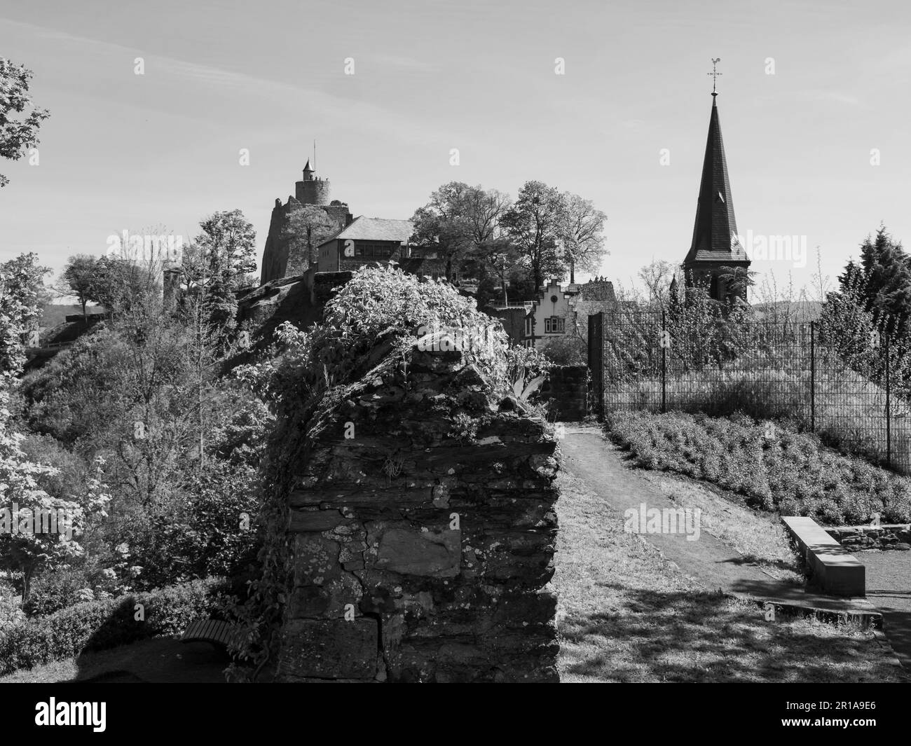 Die Stadt Saarburg am saar in deutschland Stockfoto