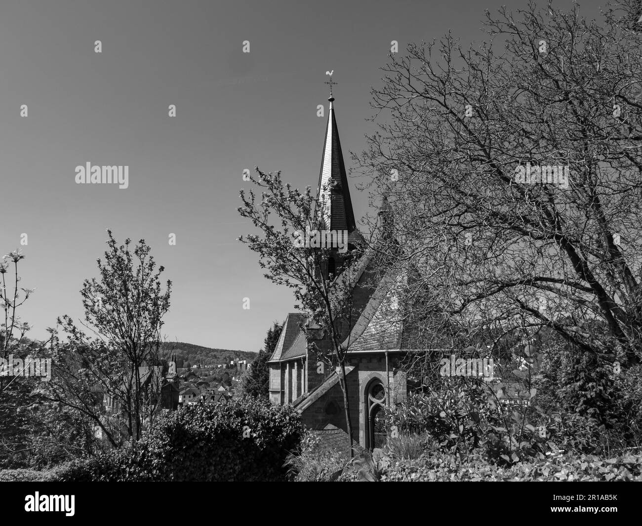 Saarbürog Stadt am saar Fluss Stockfoto