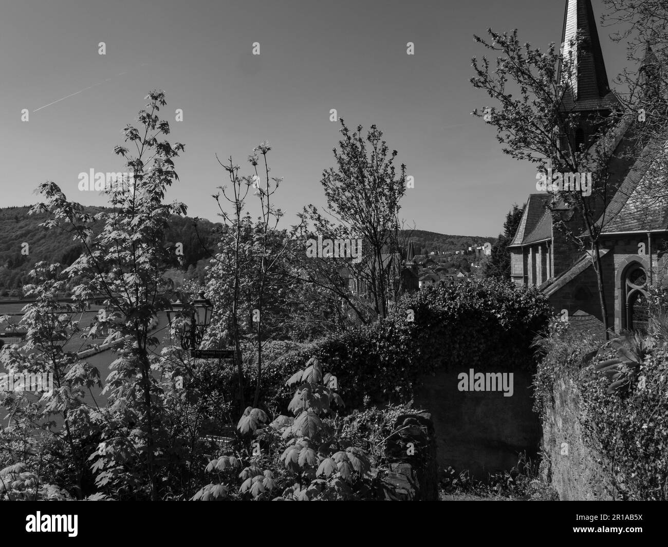 Saarbürog Stadt am saar Fluss Stockfoto