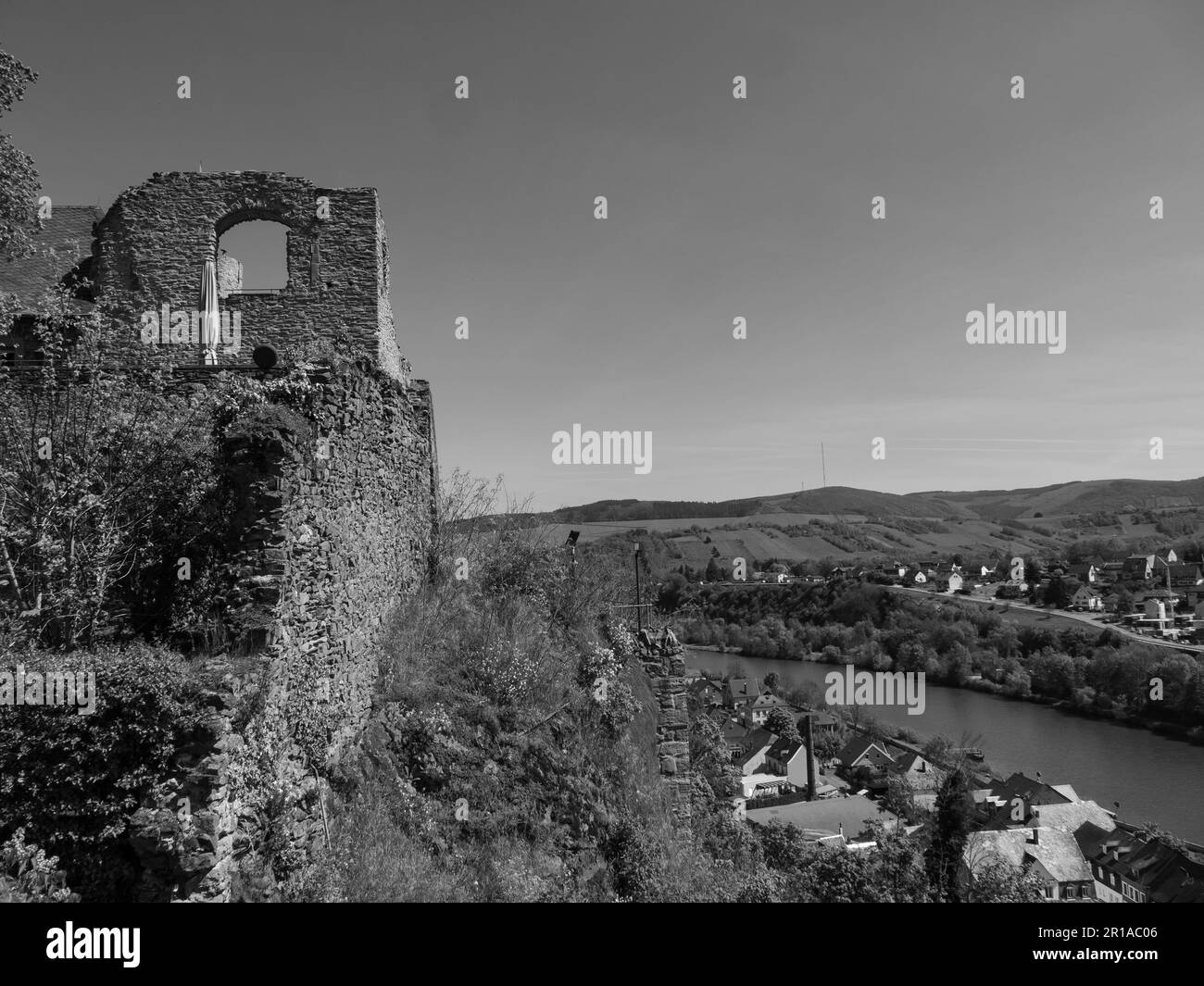 Saarbürog Stadt am saar Fluss Stockfoto