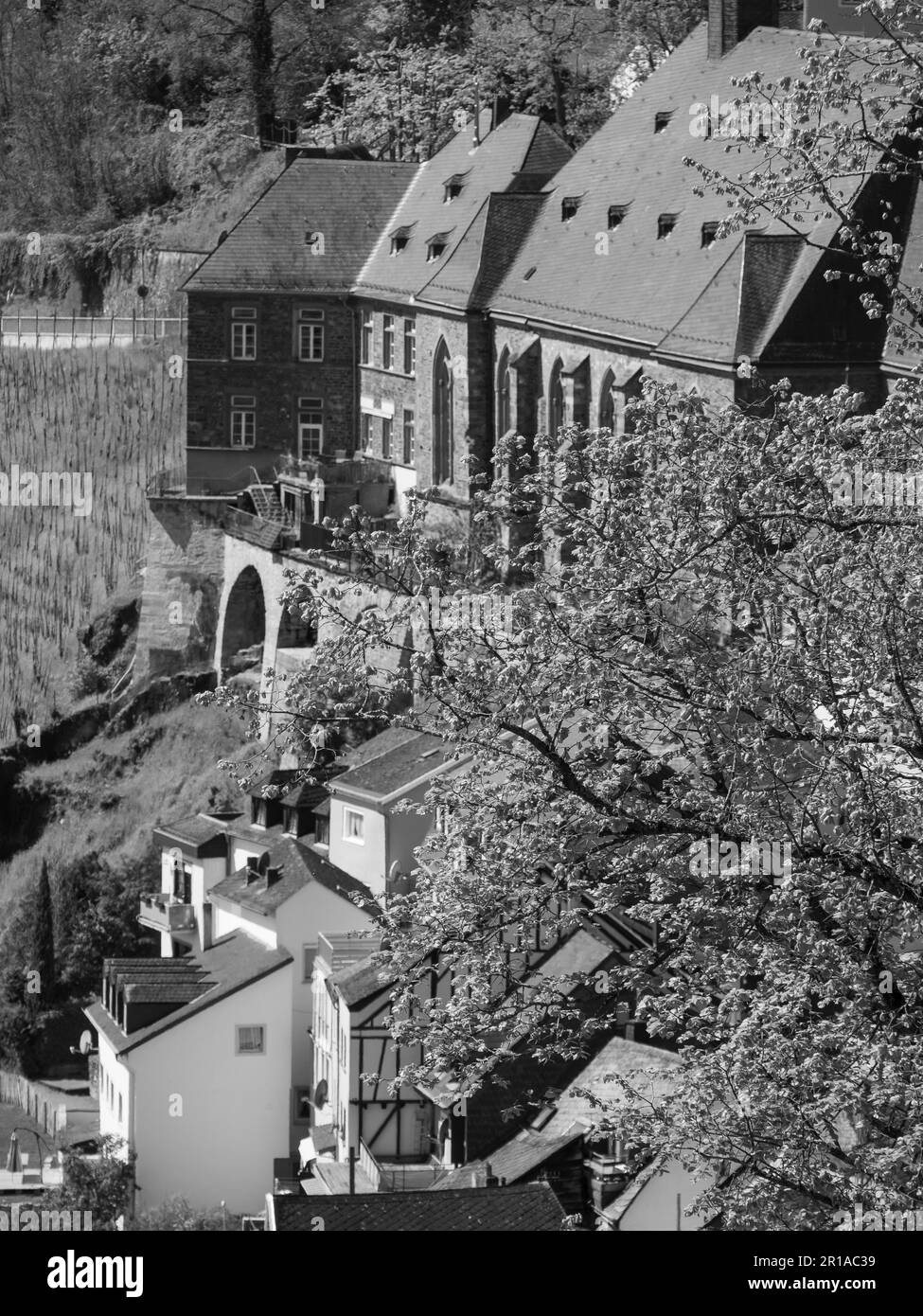 Saarbürog Stadt am saar Fluss Stockfoto