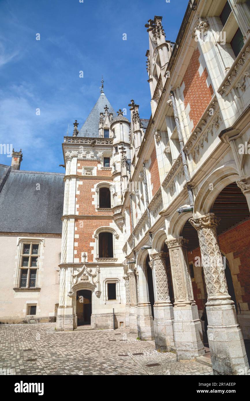 Château de Blois, Loir-et-Cher, Frankreich Stockfoto