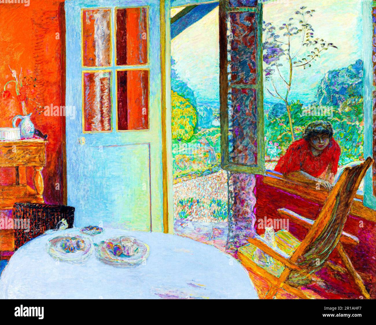 Dining Room in the Country Gemälde in hoher Auflösung von Pierre Bonnard. Original vom Minneapolis Institute of Art. Stockfoto