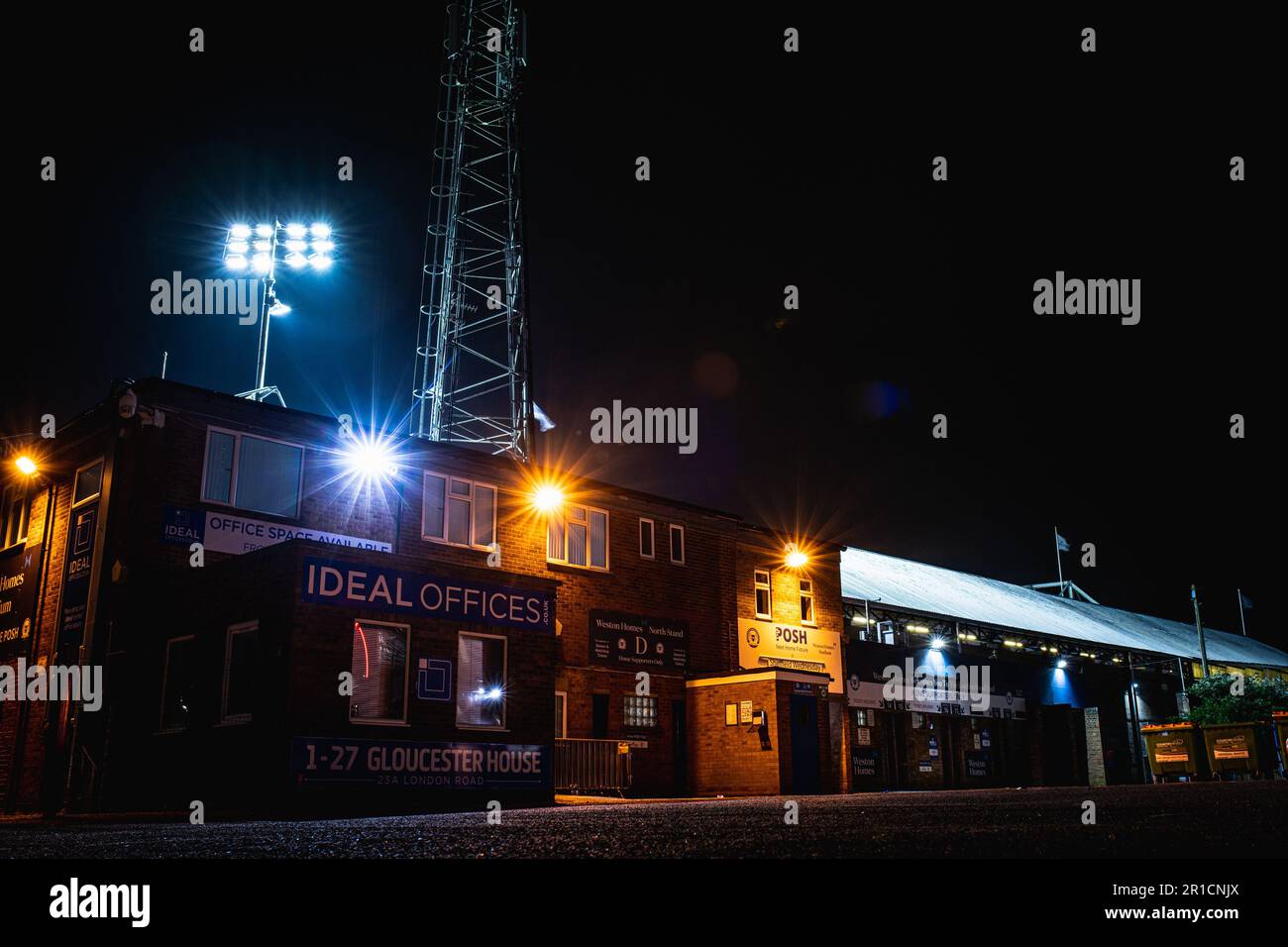 12. Mai 2023; London Road Stadium; League One Play Off Football, Halbfinale, First Leg, Peterborough United gegen Sheffield Mittwoch. Stockfoto