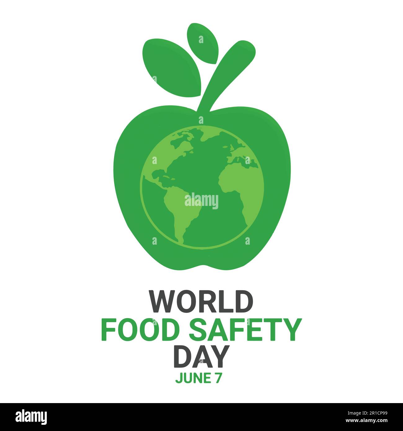 Welttag für Lebensmittelsicherheit am 7. Juni Banner für Geschäftsbroschüre Entwurf einer horizontalen Vorlage Vektor, Cover-Präsentation Abstract, modernes Publikationsposter Stock Vektor
