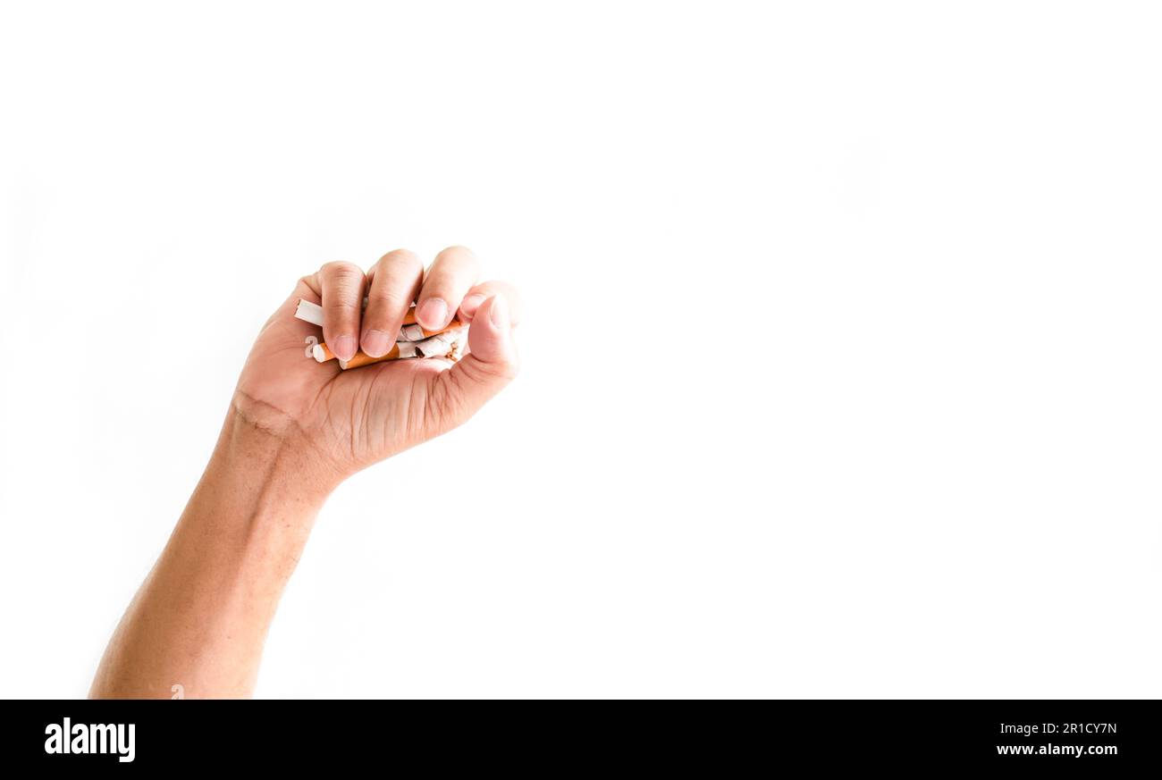 Der Concept World No Tobacco Day findet jedes Jahr am 31. Mai auf der ganzen Welt statt. Sie zielt darauf ab, die Enthaltung aller Formen des Tabakkonsums zu fördern Stockfoto