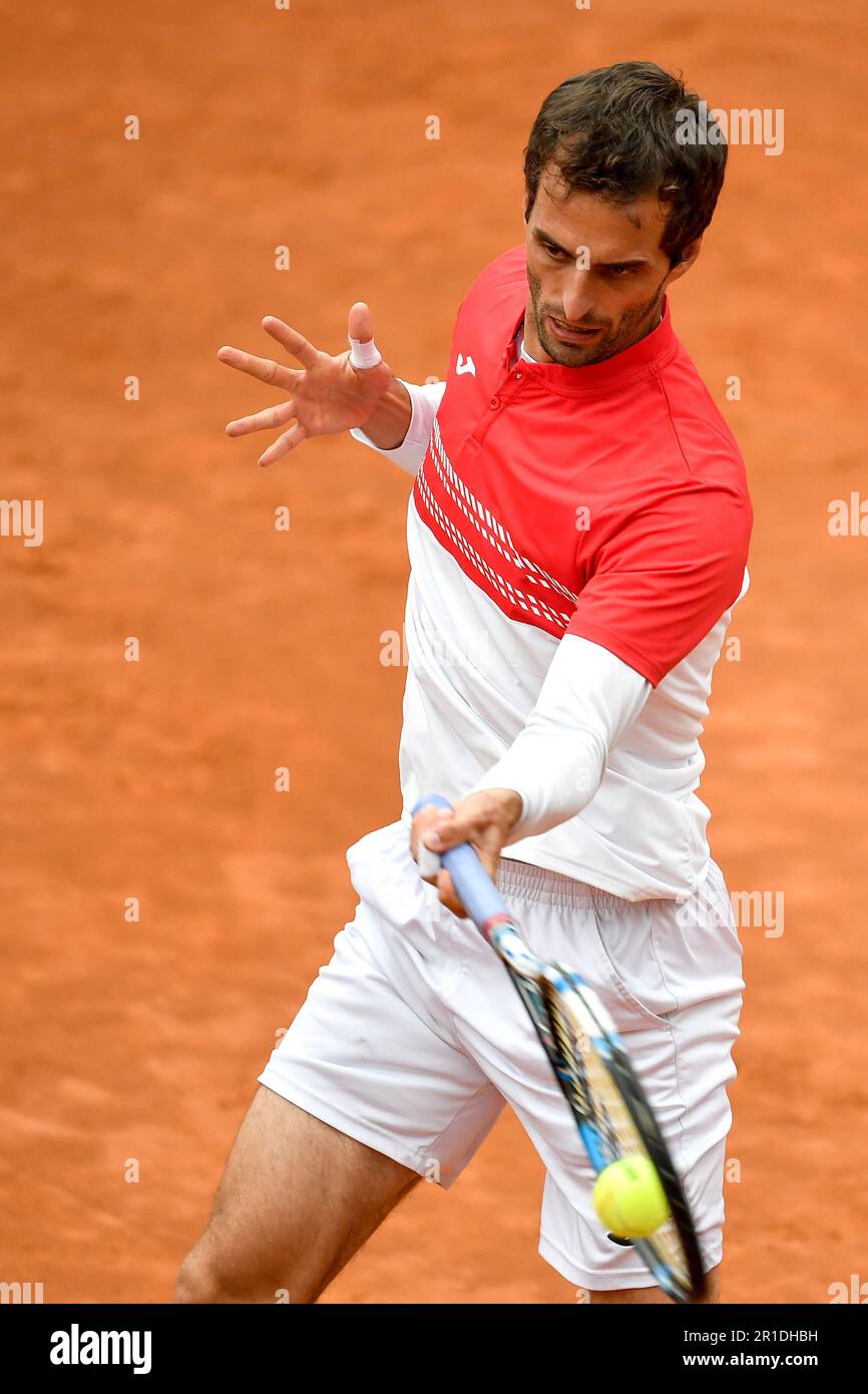 Rom, Italien. 13. Mai 2023. Albert Ramos-Vinolas aus Spanien kehrt am 13. Mai 2023 beim Internazionali BNL d'Italia-Tennisturnier im Foro Italico in Rom, Italien, nach Carlos Alcaraz aus Spanien zurück. Kredit: Insidefoto di andrea staccioli/Alamy Live News Stockfoto