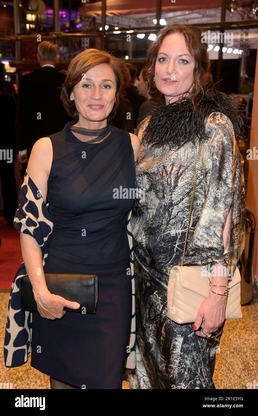 Sandra Maischberger und Natalia Wörner bei der 73. Verleihung des Deutschen Filmpreises 2023 im Theater am Potsdamer Platz. Berlin, 12.05.2023 Stockfoto