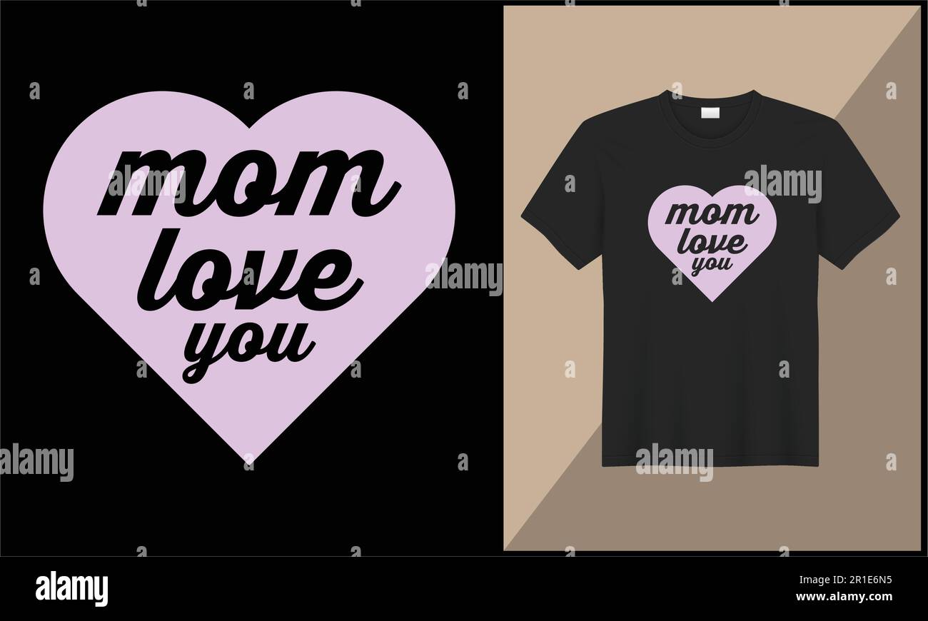 „Best mom Typography“-T-Shirt-Design Muttertag-T-Shirt-Design Stock Vektor