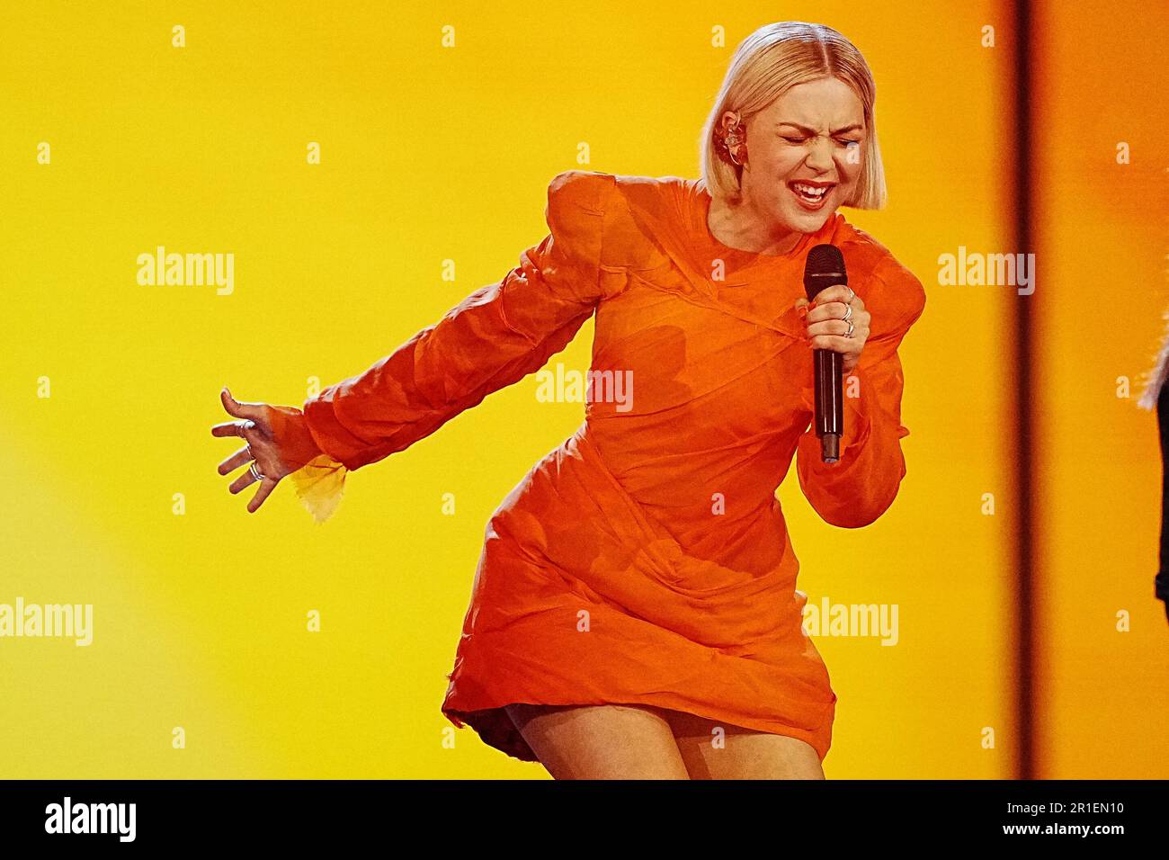 Die litauische Teilnehmerin Monika Linkyte tritt im Grand Finale des