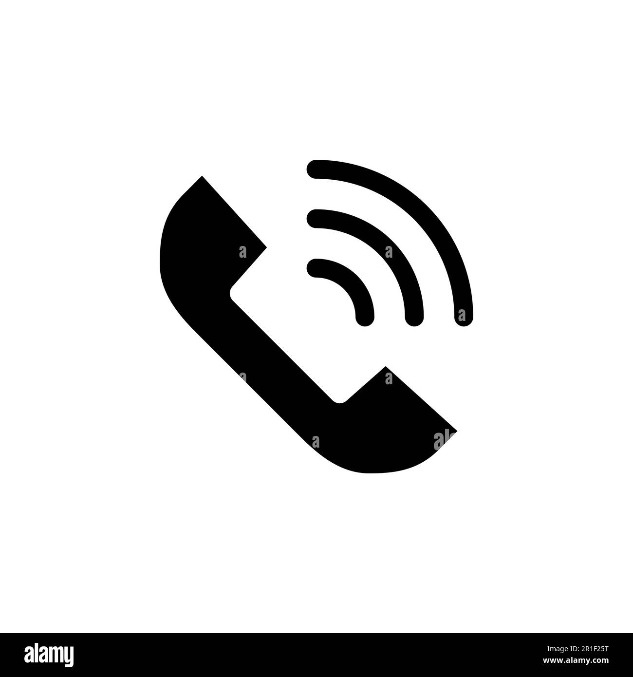 Rufen Sie den Symbolvektor auf. Vektor des Telefonsymbols. Vektor des Telefonsymbols. Kontaktieren Sie uns Stock Vektor