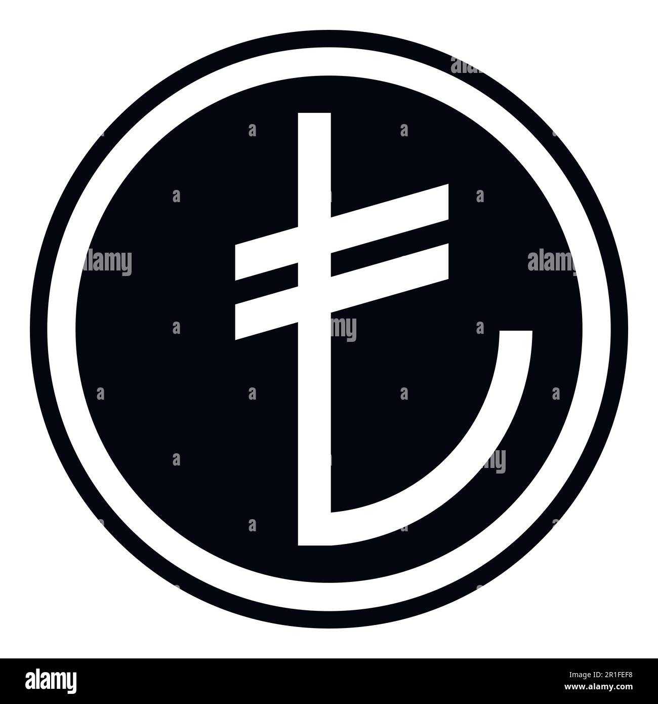 Zeichen der türkischen Währung, türkische Lira Stock Vektor