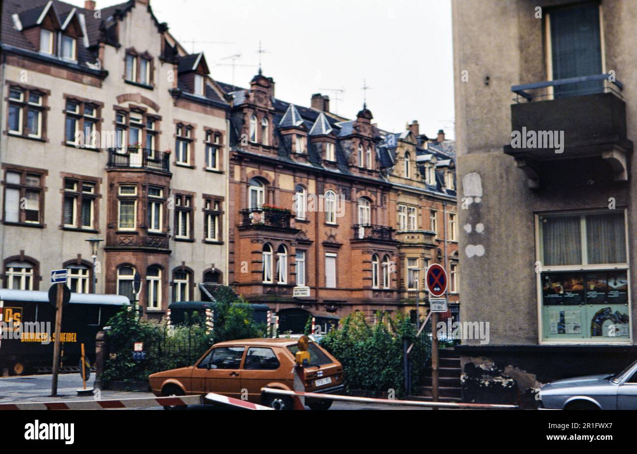 Verkehr / Straßenszene in Heidelberg Deutschland ca. 1980 Stockfoto