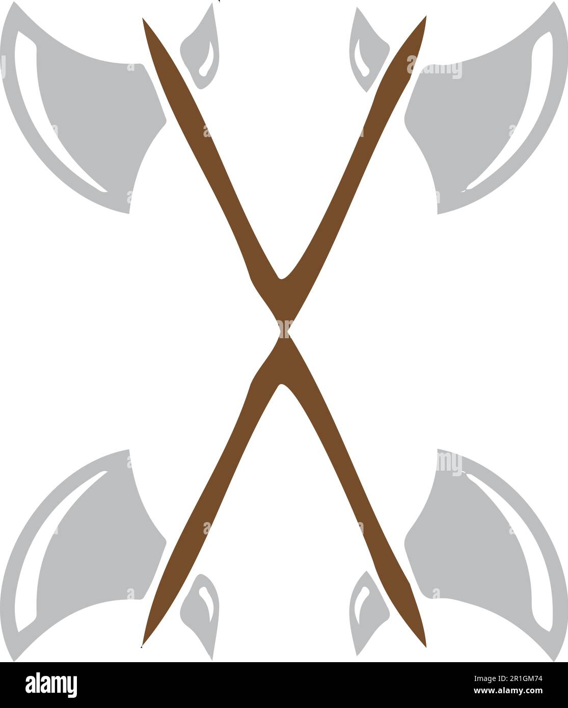 Die Axes Illustration Vikings ist eine fesselnde Vektordatei, die die Essenz der Kultur und Stärke der Wikinger zeigt. Diese hochwertige Vorlagenfunktion Stock Vektor
