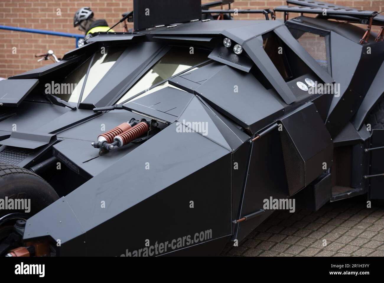 Brentwood, Großbritannien. 14. Mai 2023. Brentwood Essex, 14. Mai 2023 Brentwood Comic con and Toy Fair im Brentwood Centre, Brentwood Essex Batman Tumbler Credit: Ian Davidson/Alamy Live News Stockfoto