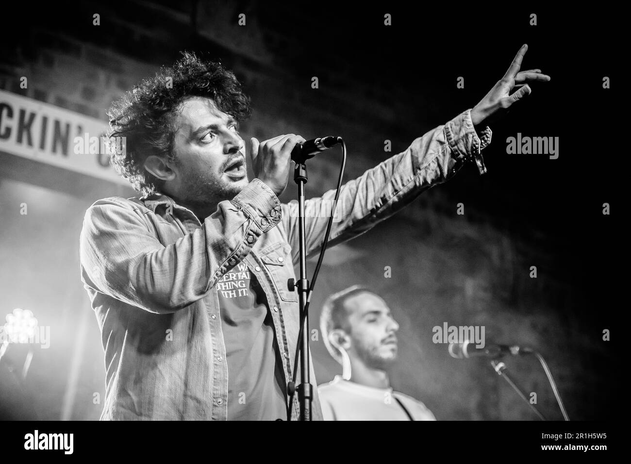 Sad Boys Club im Rockin' Chair in Wrexham im Rahmen des Focus Wales 2023 Festivals am 4. Mai 2023. Stockfoto