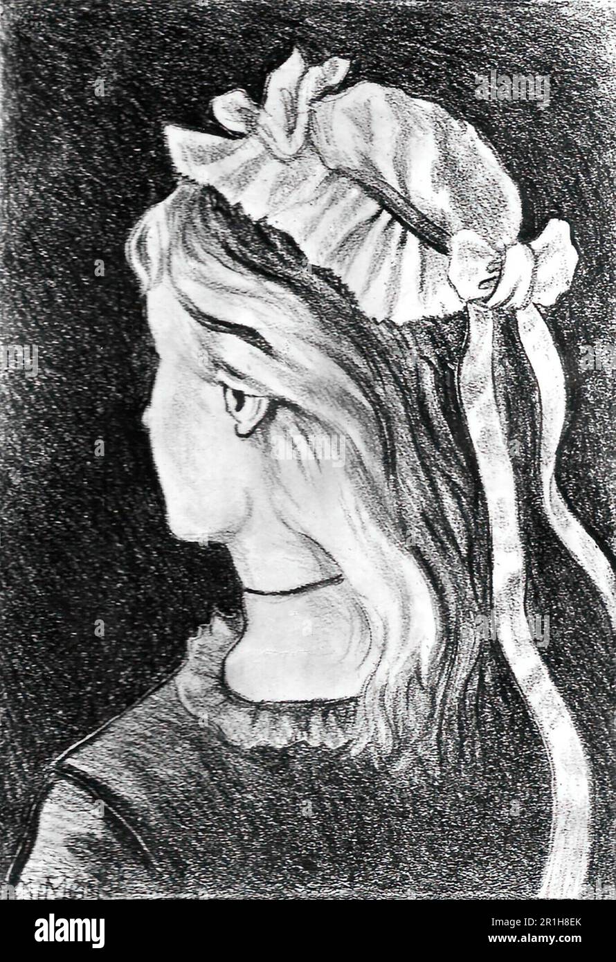 Mujer joven y vieja creada por el dibujante W.E. Hill. Stockfoto