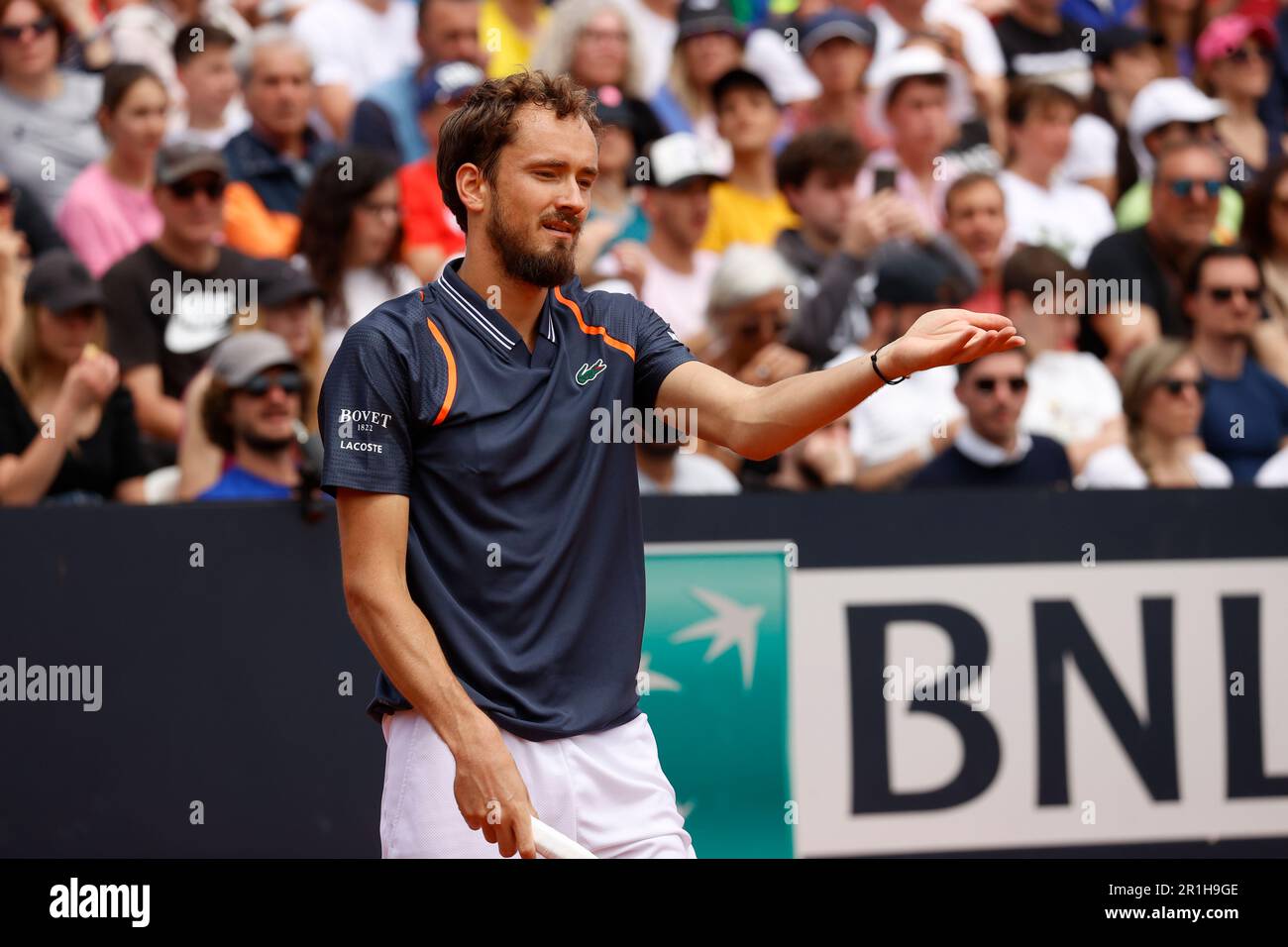 Rom, Italien. 14. Mai 2023; Foro Italico, Rom, Italien: ATP 1000 Masters Rome, Tag 7; Daniil Medvedev gegen Emil Ruusuvuori (FIN) Kredit: Action Plus Sports Images/Alamy Live News Stockfoto