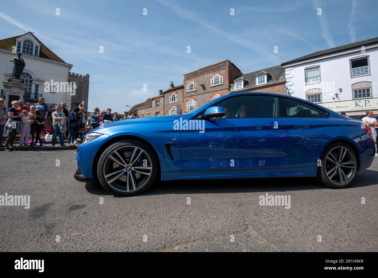 Wallingford Car Rally Mai 14. 2023 - Fahrzeug-Parade durch das Stadtzentrum von Wallingford Stockfoto