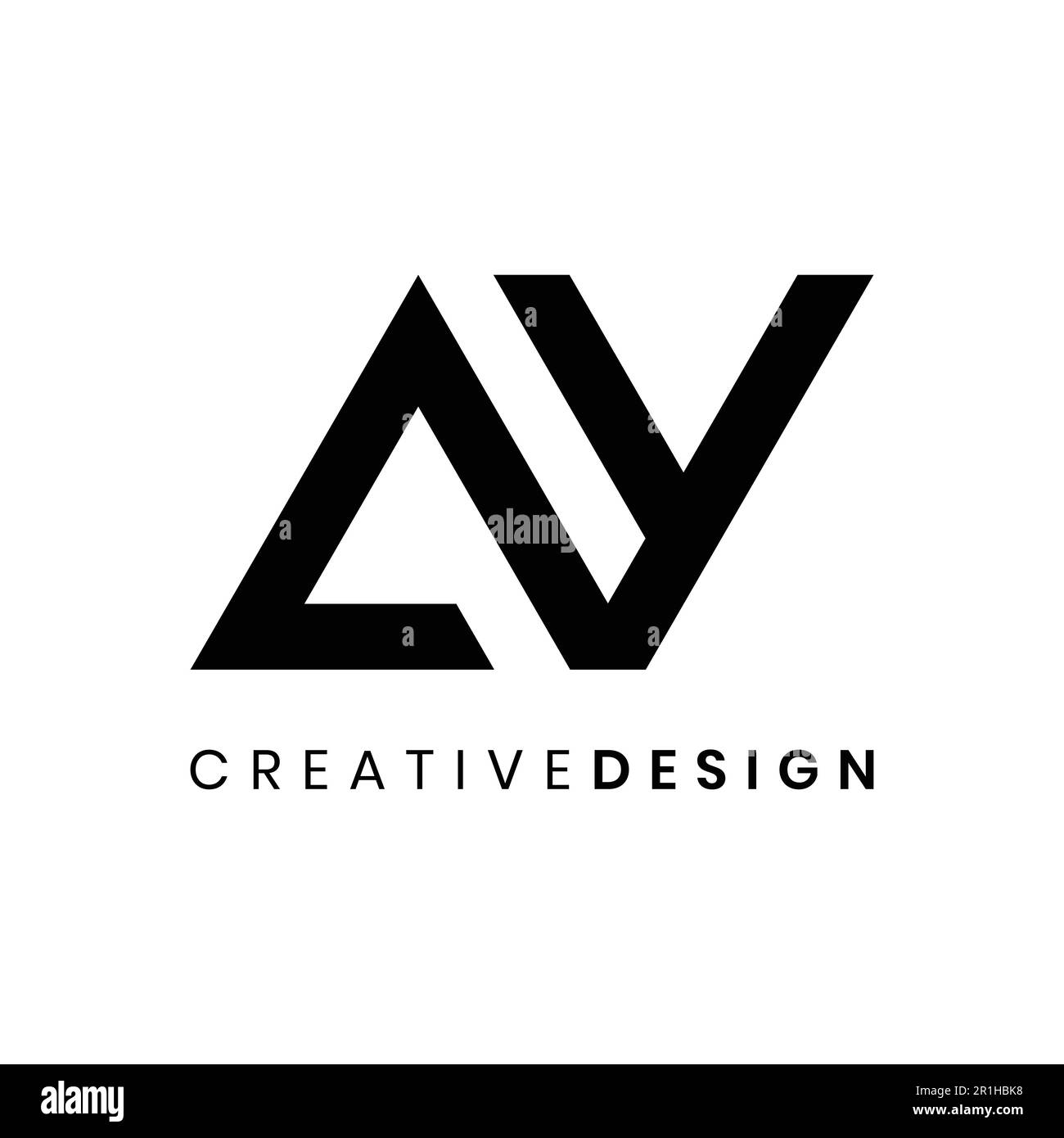 Moderner, raffinierter Vektor im AY-Logo-Design Stock Vektor