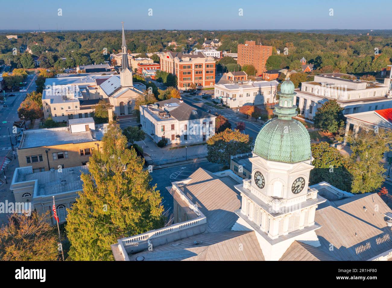 Athen, Georgia, USA im Morgengrauen. Stockfoto