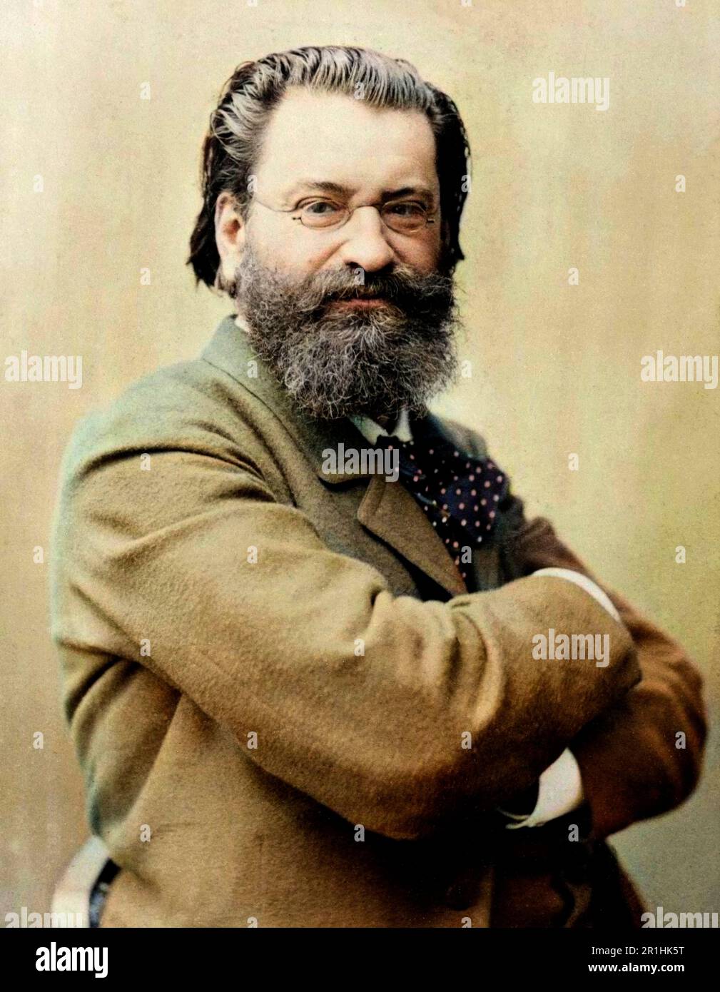 Porträt von Edouard Drumont (1844-1917), französischer Journalist. Stockfoto