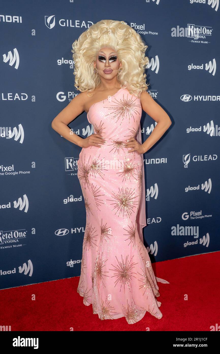 New York, Usa. 13. Mai 2023. TRIXIE Mattel nimmt an den GLAAD Media Awards 2023 im New York Hilton Midtown in New York City Teil. Kredit: SOPA Images Limited/Alamy Live News Stockfoto